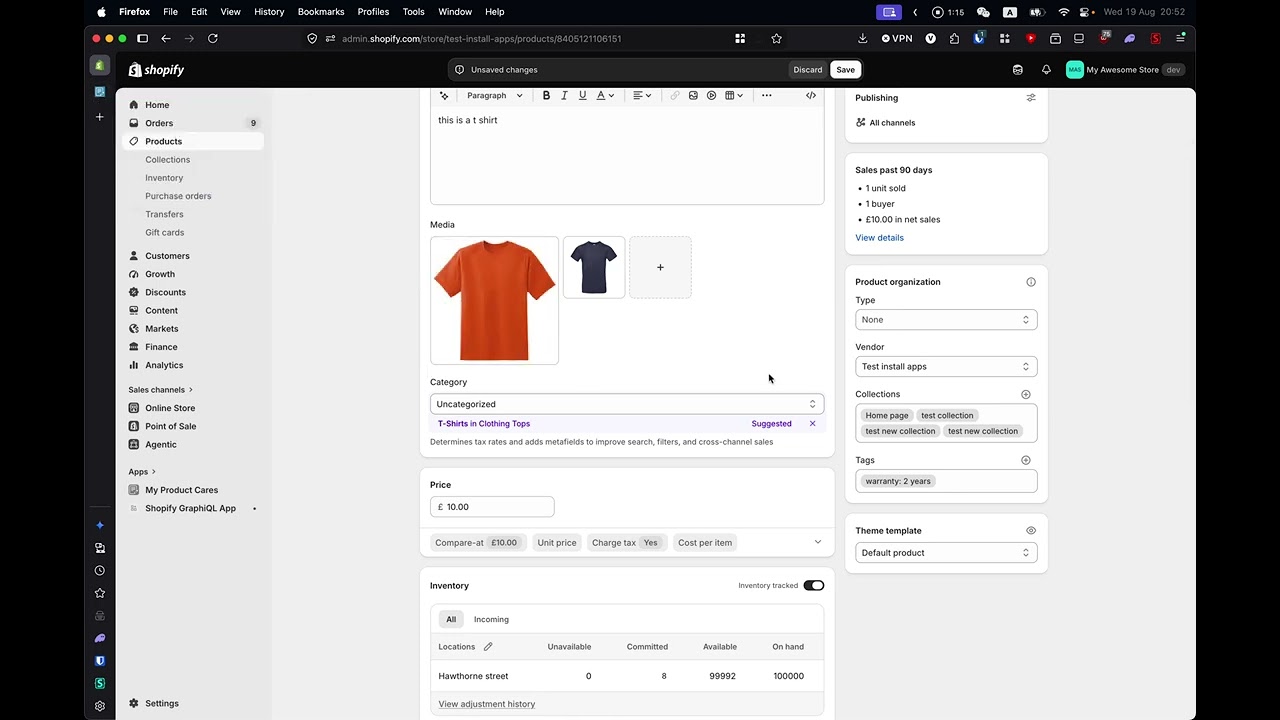 Set warranty periods with product tags